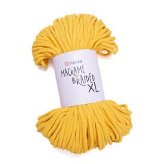 YARNART MACRAME BRAIDED XL - MACRAME ROPE MUSTARD - 764