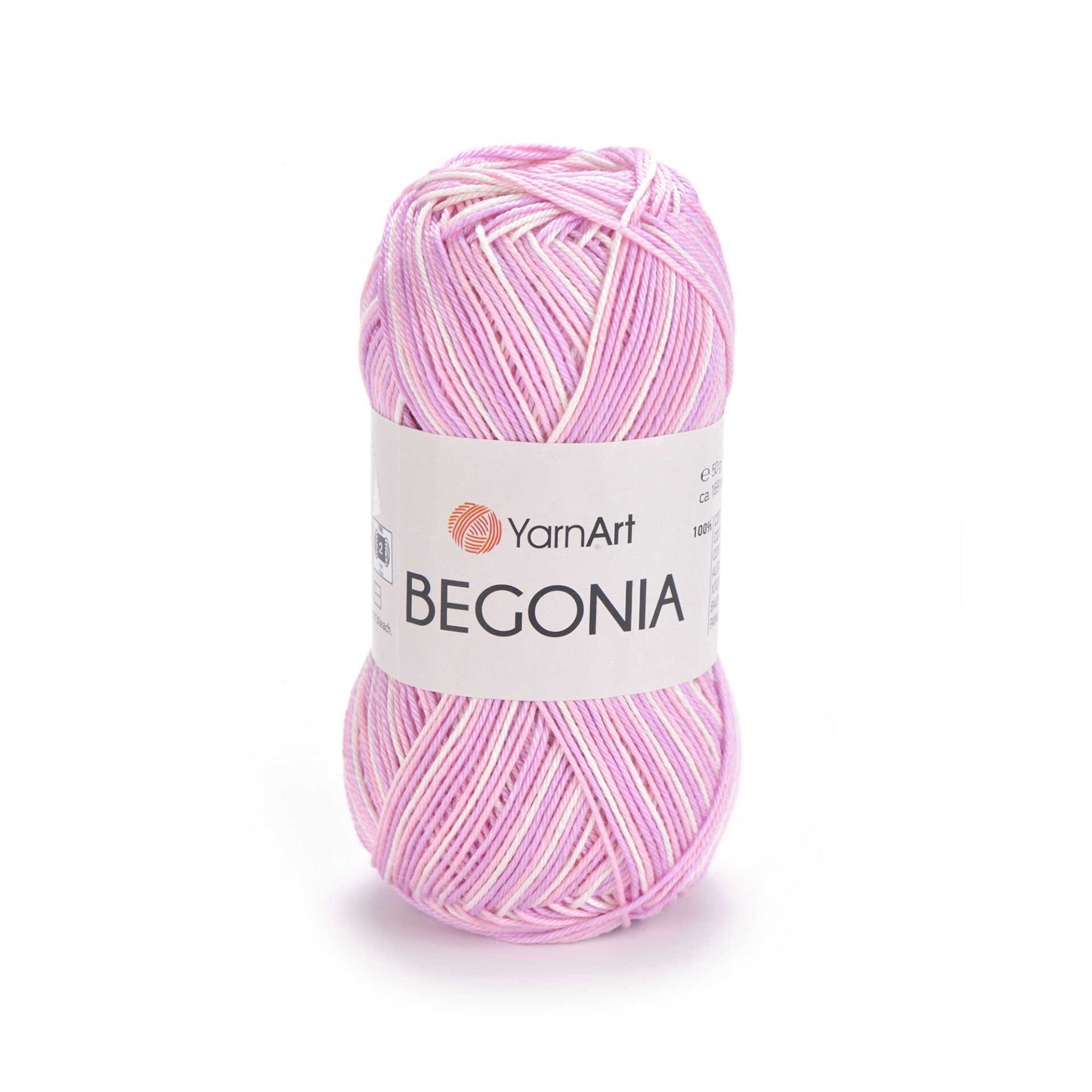 YARNART BEGONIA MELANGE - MULTICOLOR MERCERISED KNITTING YARN VARIEGATED - 3051