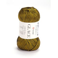 YARNART GLACE - KNITTING YARN YELLOW - 7304