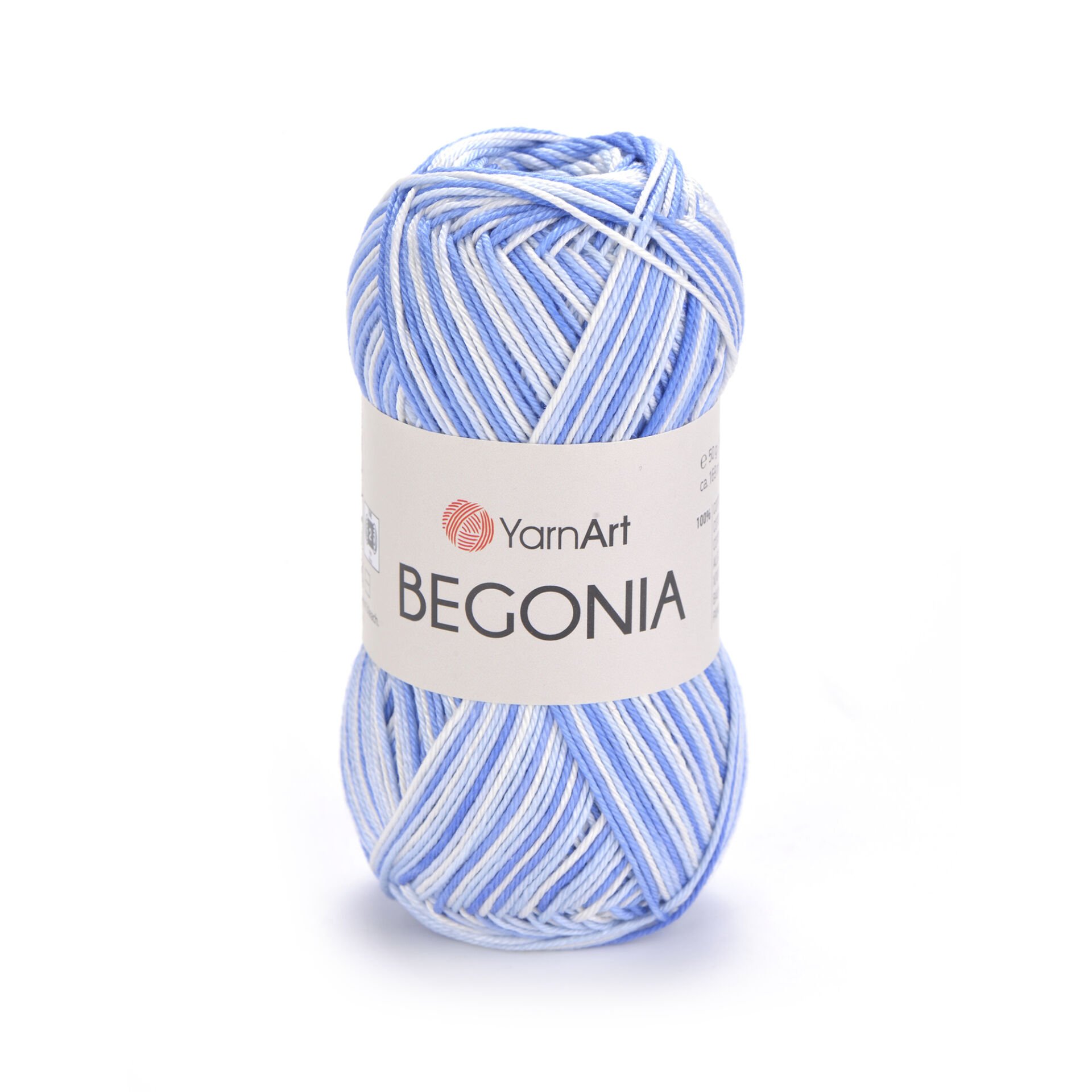 YARNART BEGONIA MELANGE - MULTICOLOR MERCERISED KNITTING YARN VARIEGATED - 5355