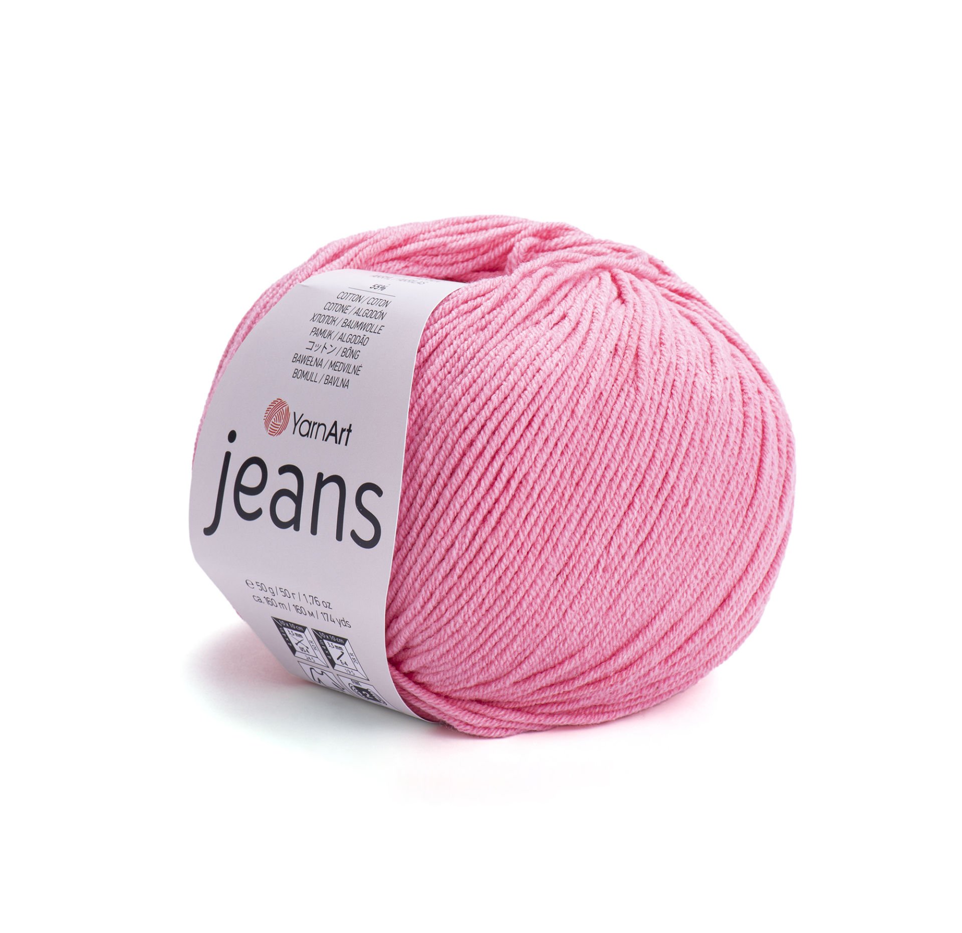 YARNART JEANS - KNITTING YARN CANDY PINK - 78