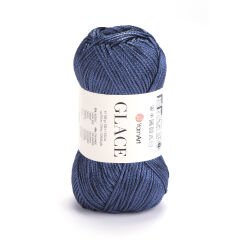 YARNART GLACE - KNITTING YARN BLUE - 7309