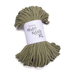 YARNART MACRAME BRAIDED XL - MACRAME ROPE GREEN - 787