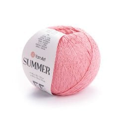 YARNART SUMMER - SPARKLY KNITTING YARN DUSTY ROSE - 10