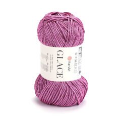 YARNART GLACE - KNITTING YARN PINK - 7313