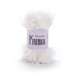 YARNART PIUMA - KNITTING YARN OFF-WHITE - 4402
