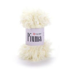YARNART PIUMA - KNITTING YARN YELLOW - 4403