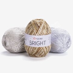 YARNART BRIGHT - GLITTERY KNITTING YARN