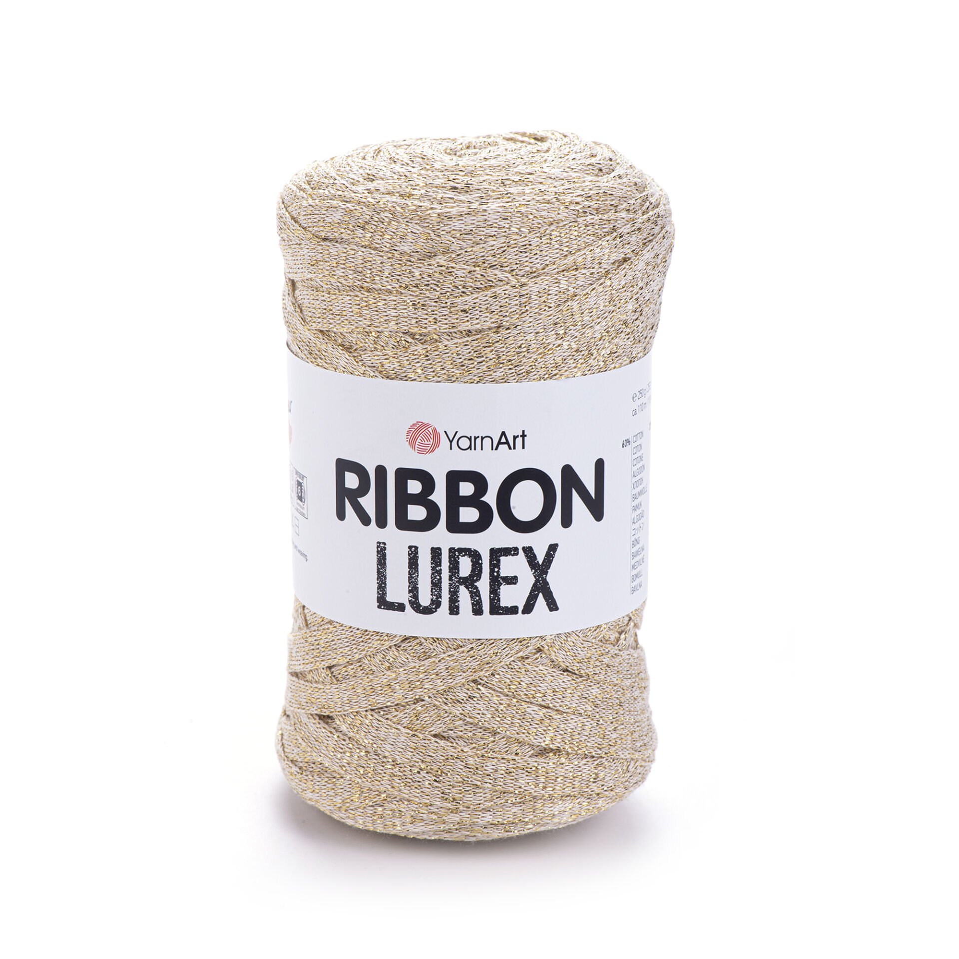 YARNART RIBBON LUREX - ACCESSORIES KNITTING YARN CREAM - 724