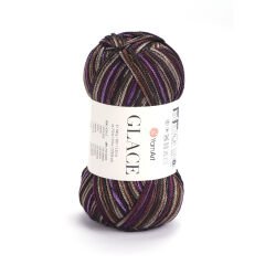 YARNART GLACE - KNITTING YARN VARIEGATED - 7204