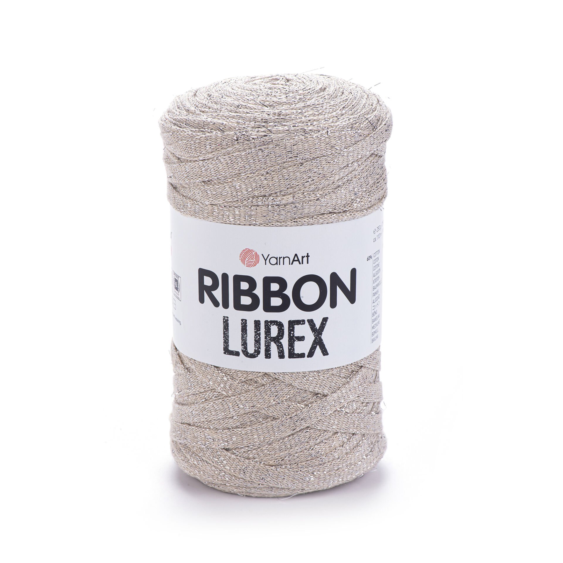 YARNART RIBBON LUREX - ACCESSORIES KNITTING YARN LIGHT GREY - 725