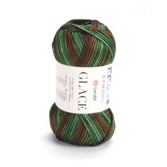 YARNART GLACE - KNITTING YARN VARIEGATED - 7205