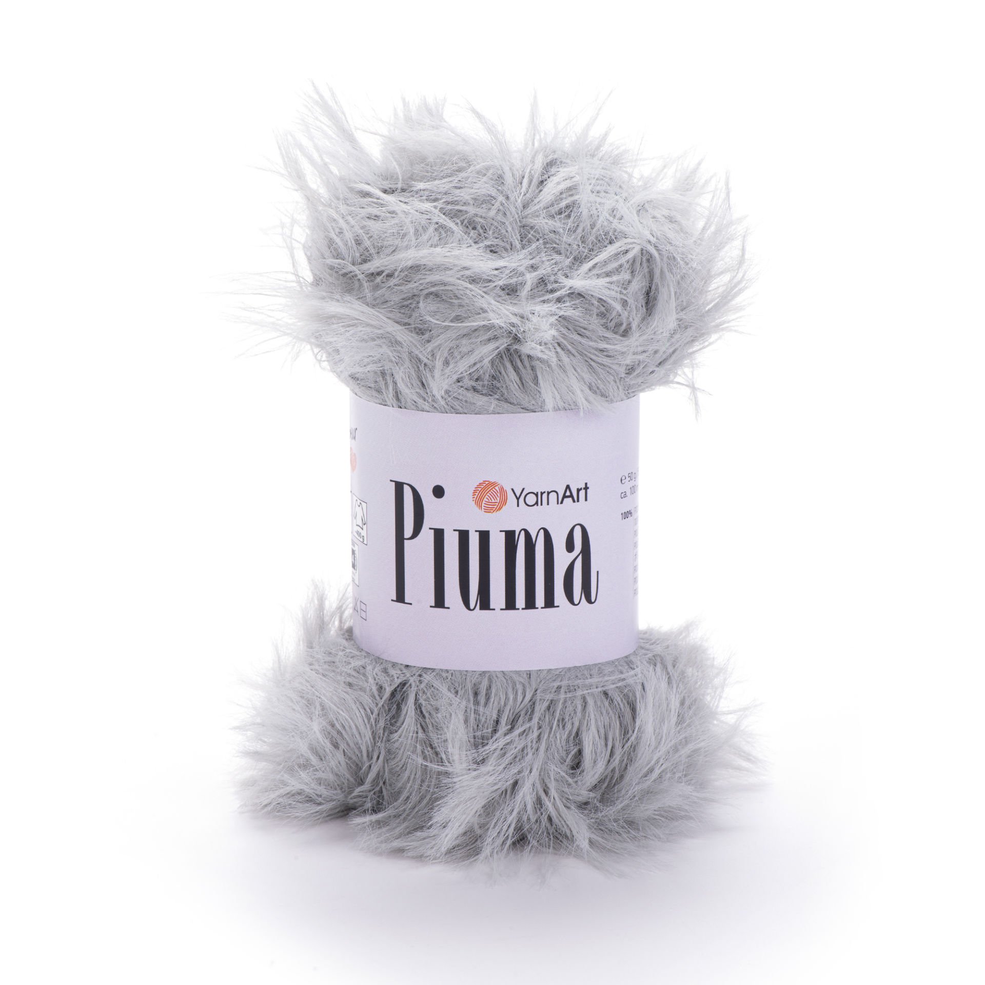 YARNART PIUMA - KNITTING YARN GREY - 4406
