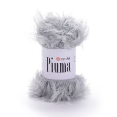 YARNART PIUMA - KNITTING YARN GREY - 4406