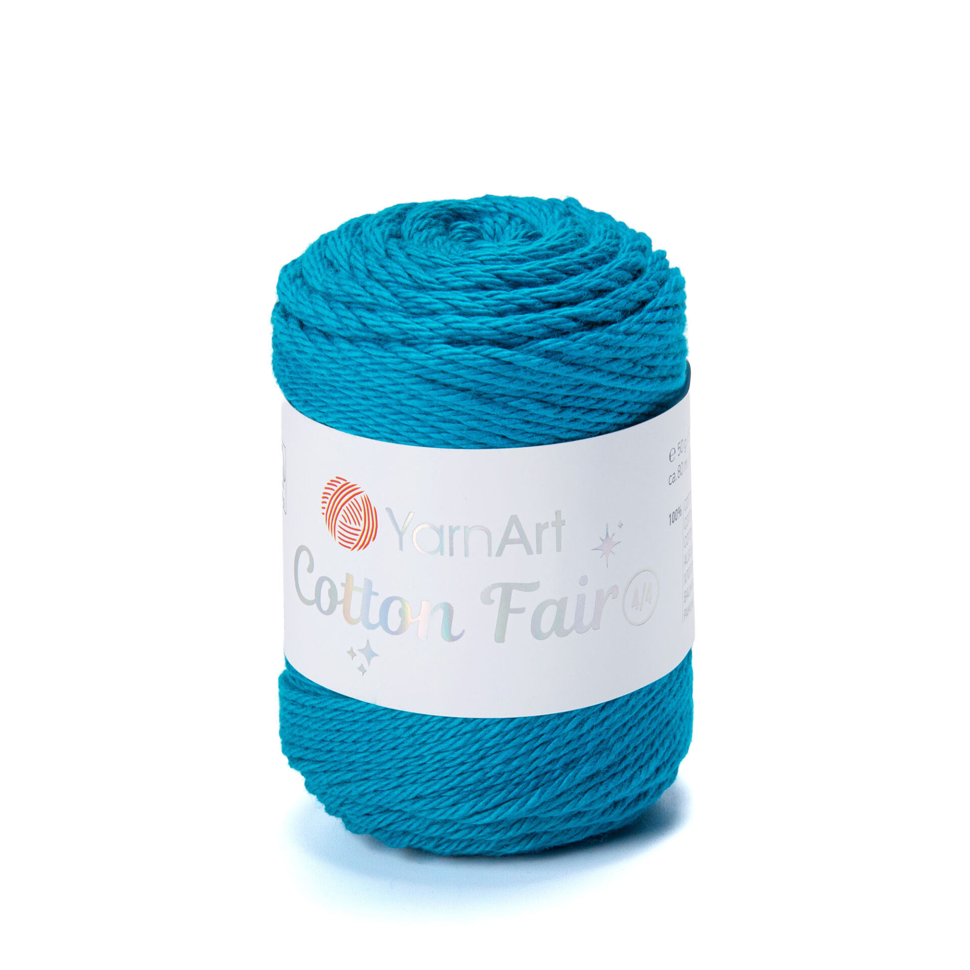 YARNART COTTON FAIR 4/4 - KNITTING YARN BLUE - 5576