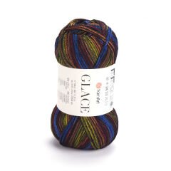 YARNART GLACE - KNITTING YARN VARIEGATED - 7206