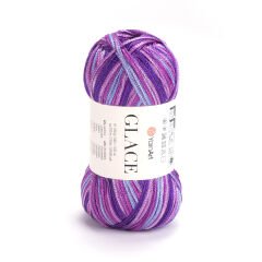 YARNART GLACE - KNITTING YARN VARIEGATED - 7207