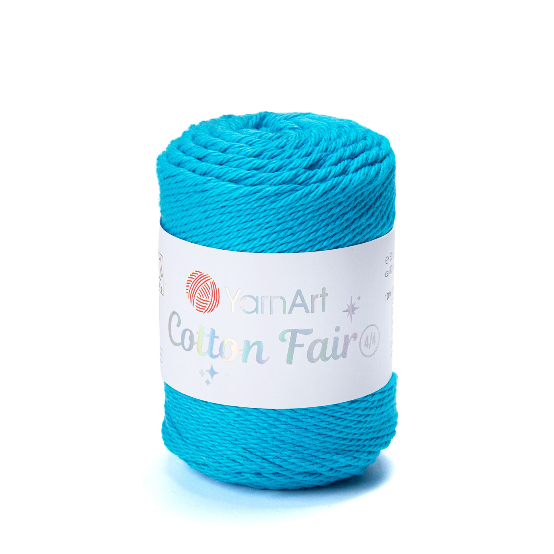 YARNART COTTON FAIR 4/4 - KNITTING YARN BLUE - 5580