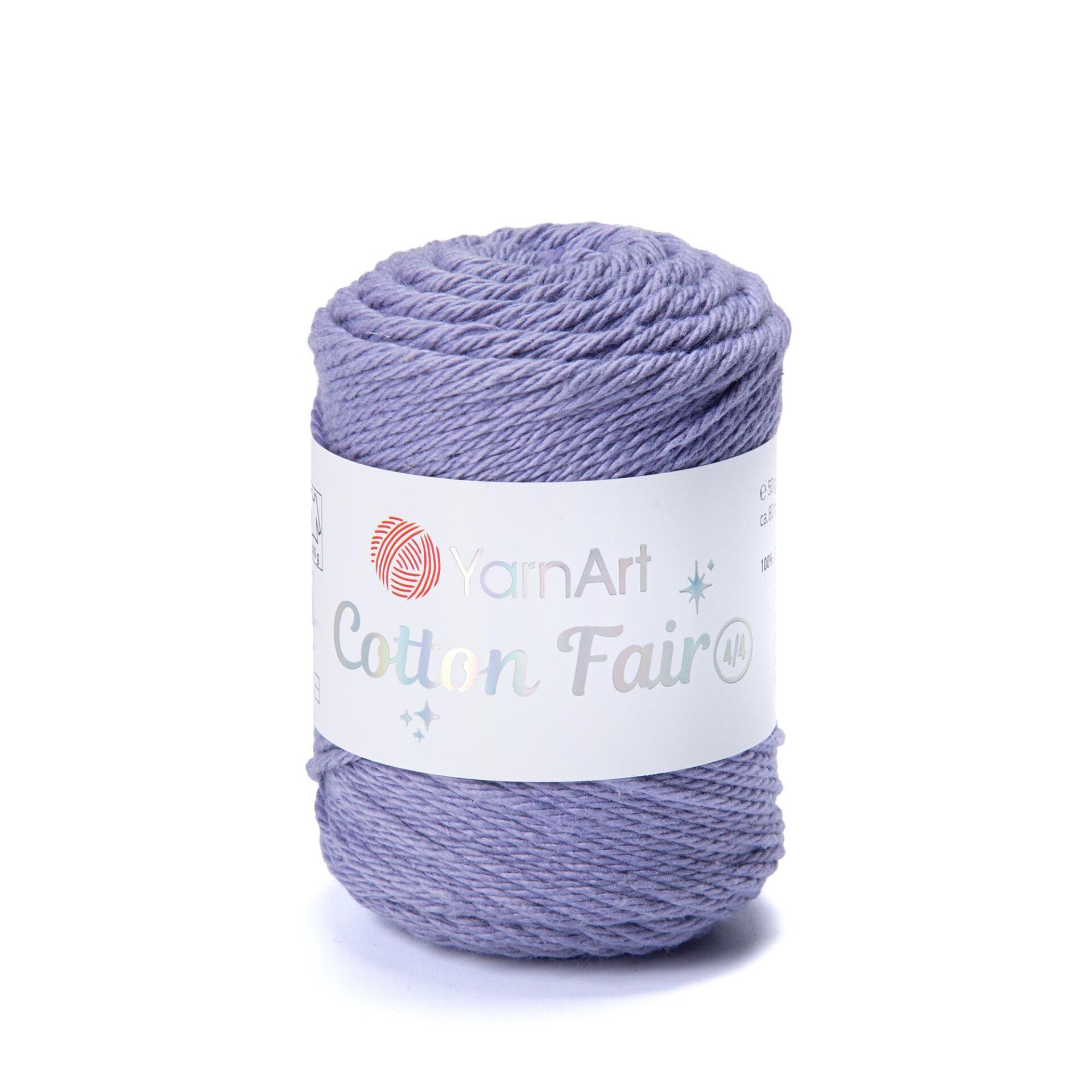 YARNART COTTON FAIR 4/4 - KNITTING YARN LILAC - 5585