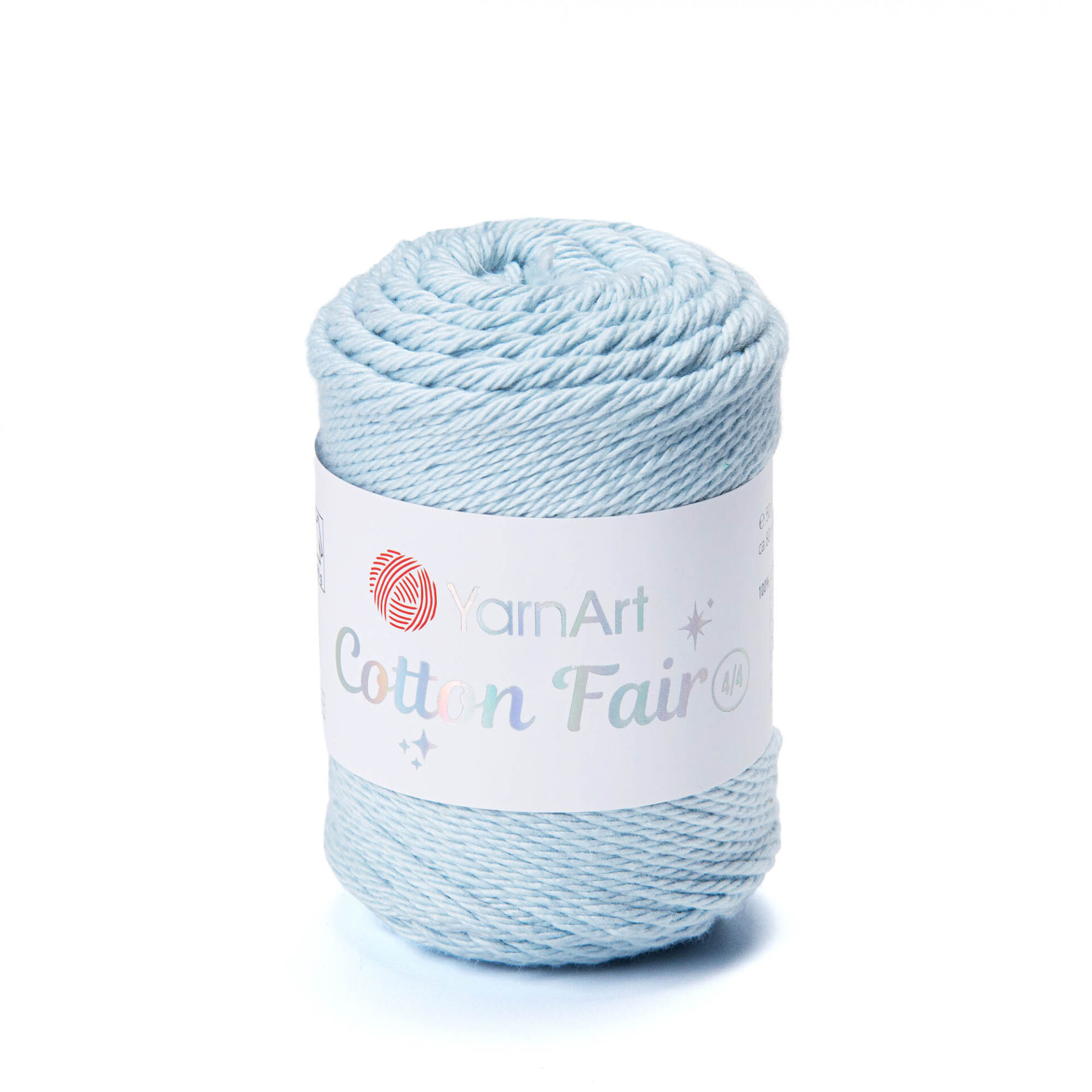 YARNART COTTON FAIR 4/4 - KNITTING YARN ICE BLUE - 5588