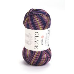 YARNART GLACE - KNITTING YARN VARIEGATED - 7212
