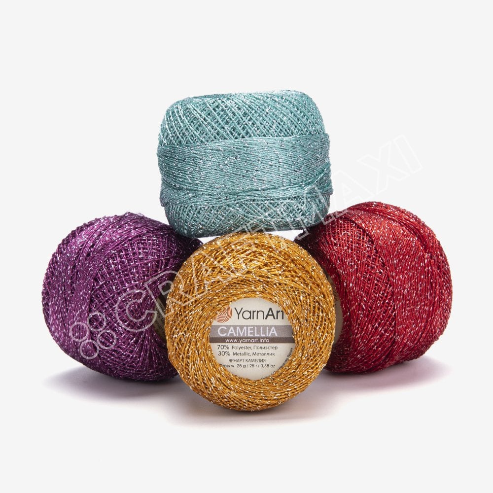 YARNART CAMELLIA - GLITTERY LACE YARN