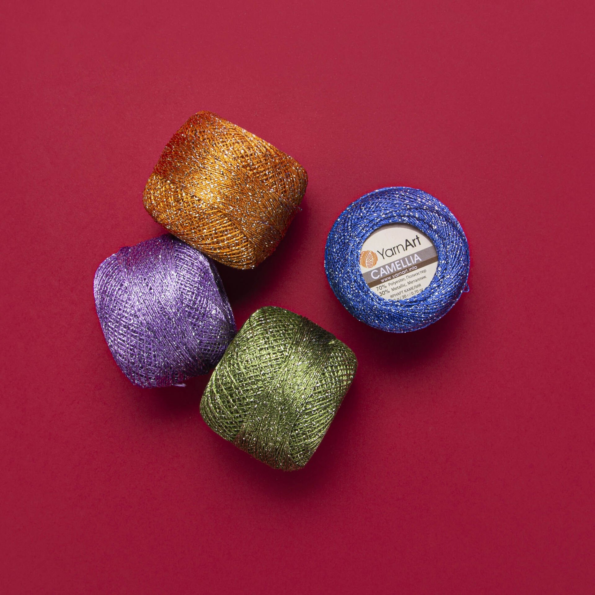 YARNART CAMELLIA - GLITTERY LACE YARN