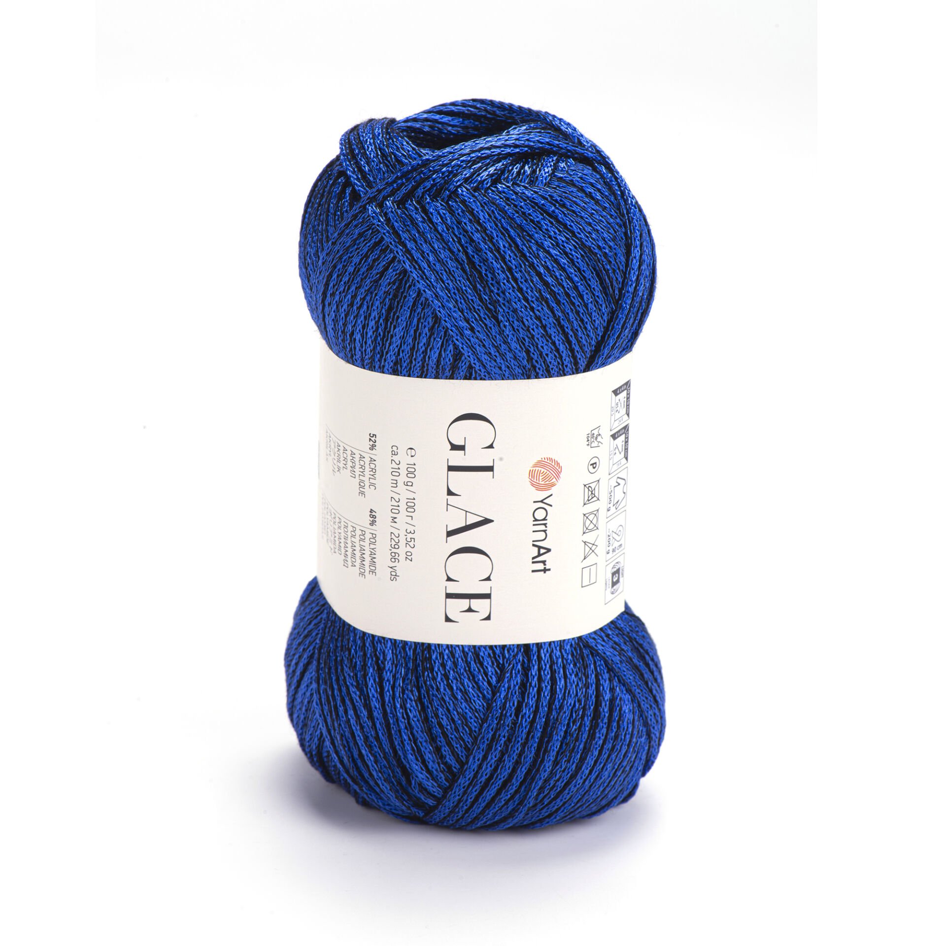 YARNART GLACE - KNITTING YARN BLUE - 7307
