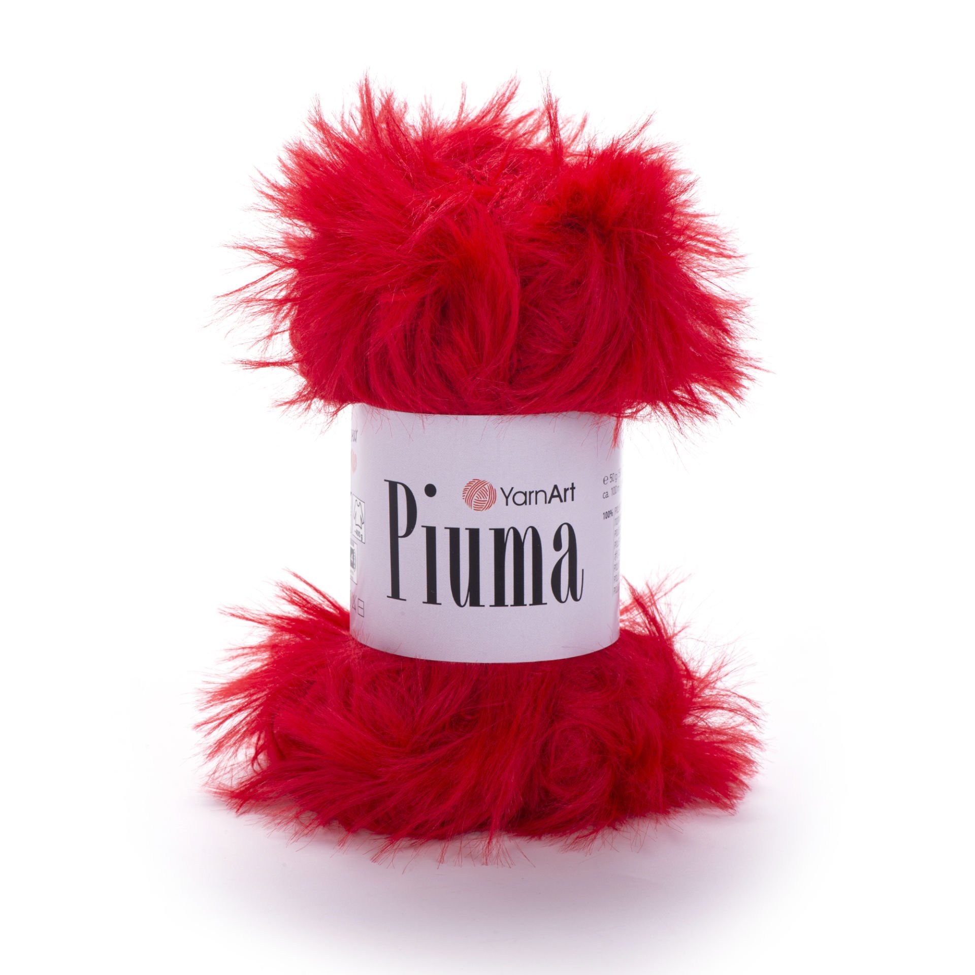 YARNART PIUMA - KNITTING YARN RED - 4414