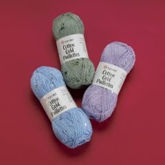 YARNART COTTON GOLD PAILLETTES - KNITTING YARN