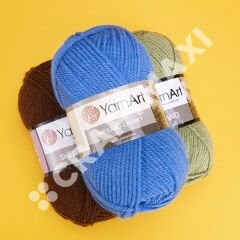 YARNART SHETLAND CHUNKY - KNITTING YARN PETROL BLUE - 633