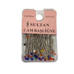 GLASS PINS 200 PIECES