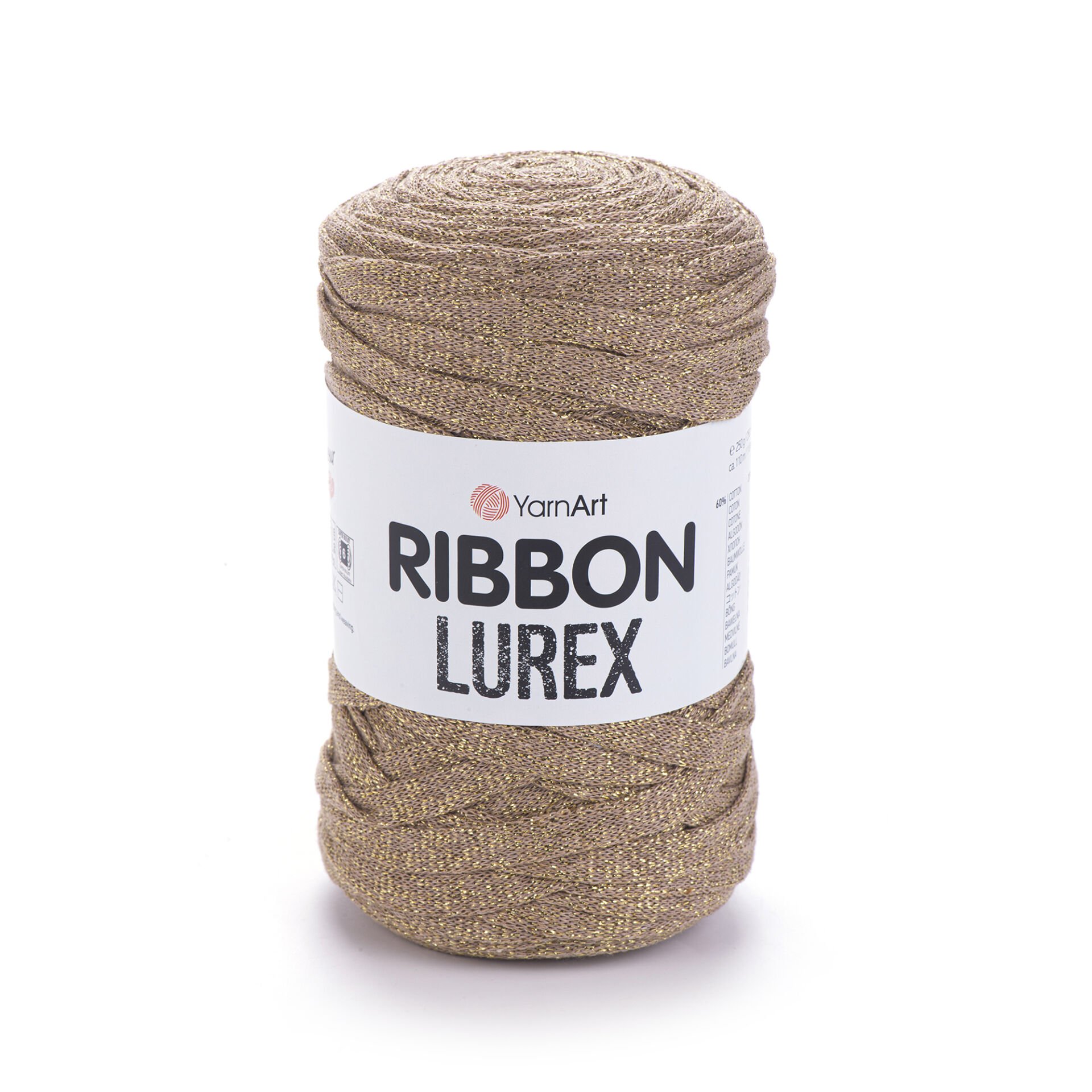 YARNART RIBBON LUREX - ACCESSORIES KNITTING YARN MILKY BROWN - 735