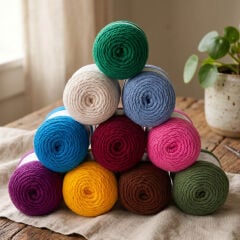 YARNART COTTON FAIR 8/4 - KNITTING YARN CLARET - 5546