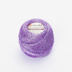 YARNART CAMELLIA - GLITTERY LACE YARN LILAC - 414