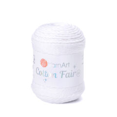 YARNART COTTON FAIR 8/4 - KNITTING YARN WHITE - 5501