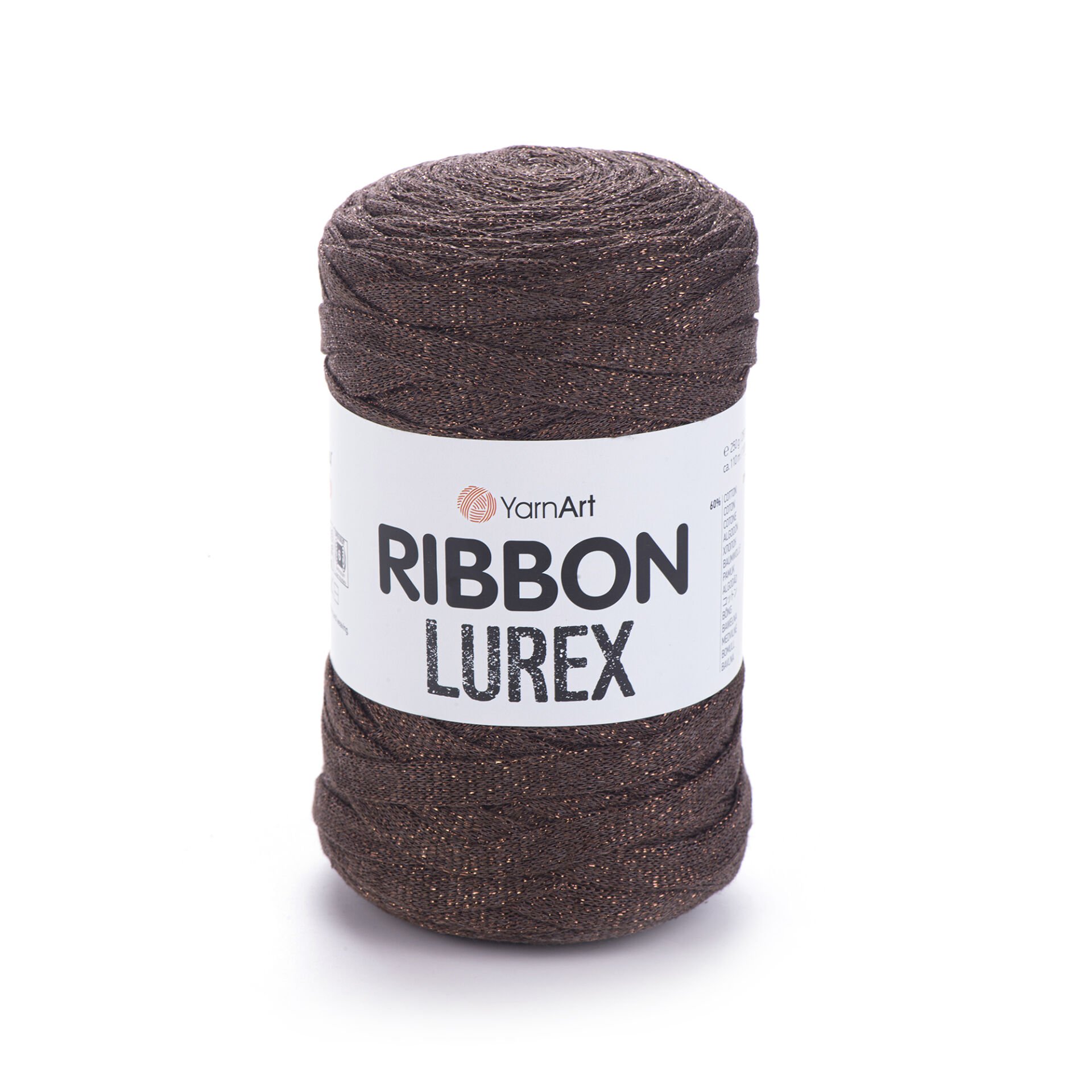 YARNART RIBBON LUREX - ACCESSORIES KNITTING YARN BROWN - 736