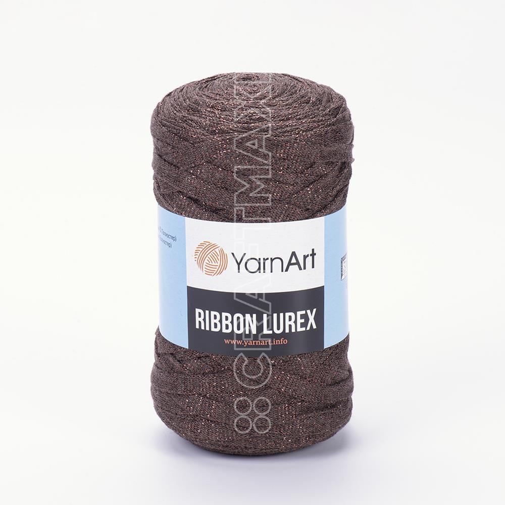 YARNART RIBBON LUREX - ACCESSORIES KNITTING YARN BROWN - 736