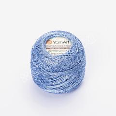 YARNART CAMELLIA - GLITTERY LACE YARN BLUE - 417