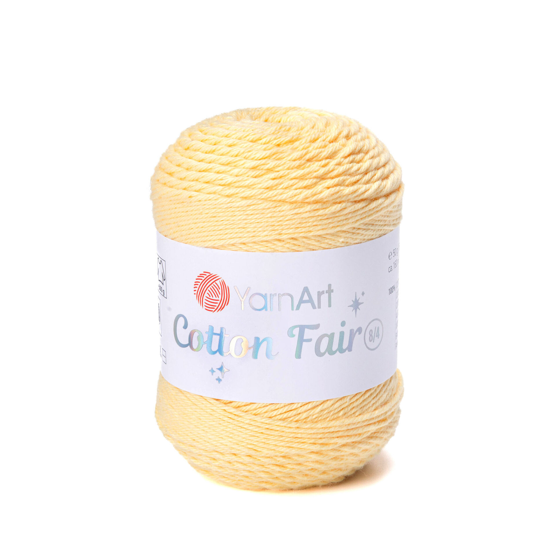 YARNART COTTON FAIR 8/4 - KNITTING YARN YELLOW - 5505