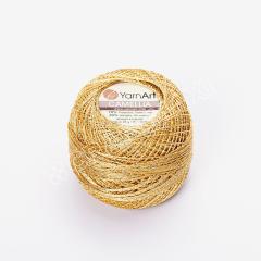 YARNART CAMELLIA - GLITTERY LACE YARN YELLOW - 419