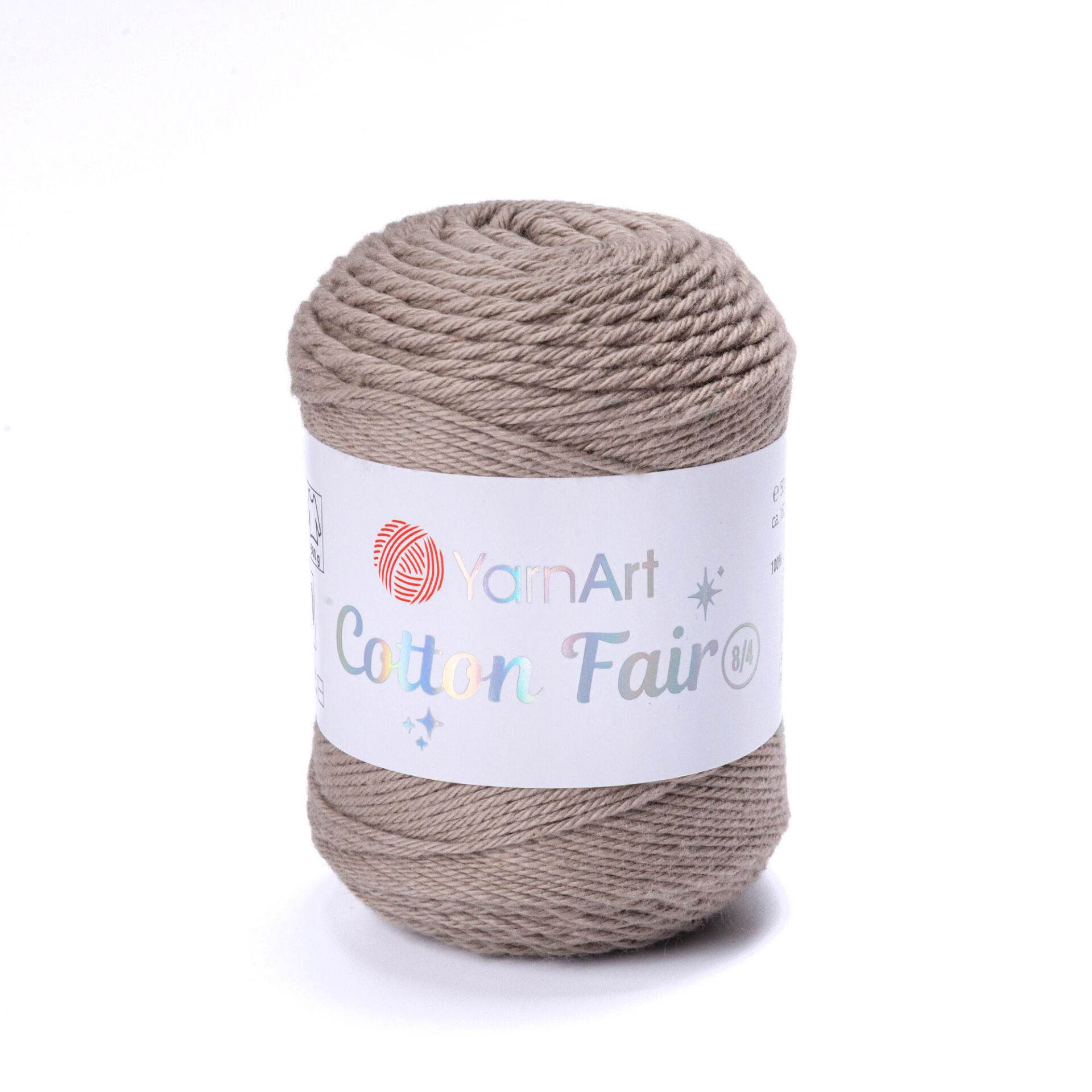 YARNART COTTON FAIR 8/4 - KNITTING YARN TAUPE - 5515