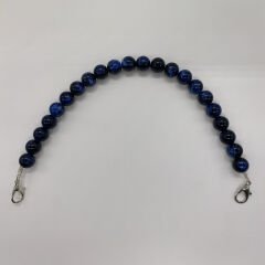 ACRYLIC BEADED BAG HANDLE 45 CM NAVY