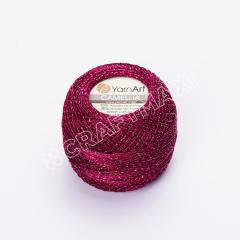 YARNART CAMELLIA - GLITTERY LACE YARN CHERRY RED - 426