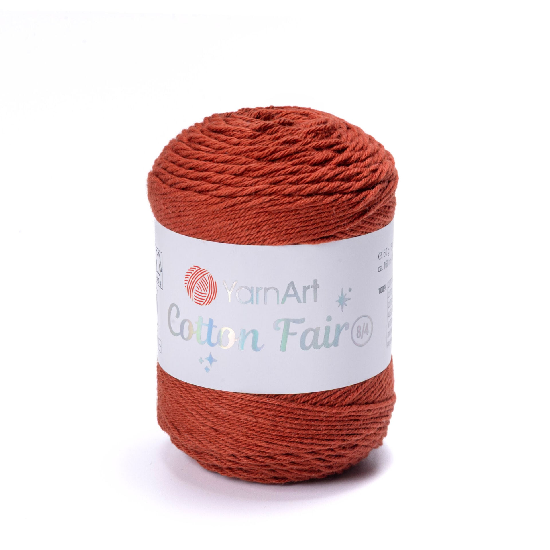 YARNART COTTON FAIR 8/4 - KNITTING YARN TERRACOTTA - 5526