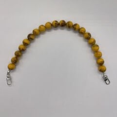 ACRYLIC BEADED BAG HANDLE 45 CM YELLOW