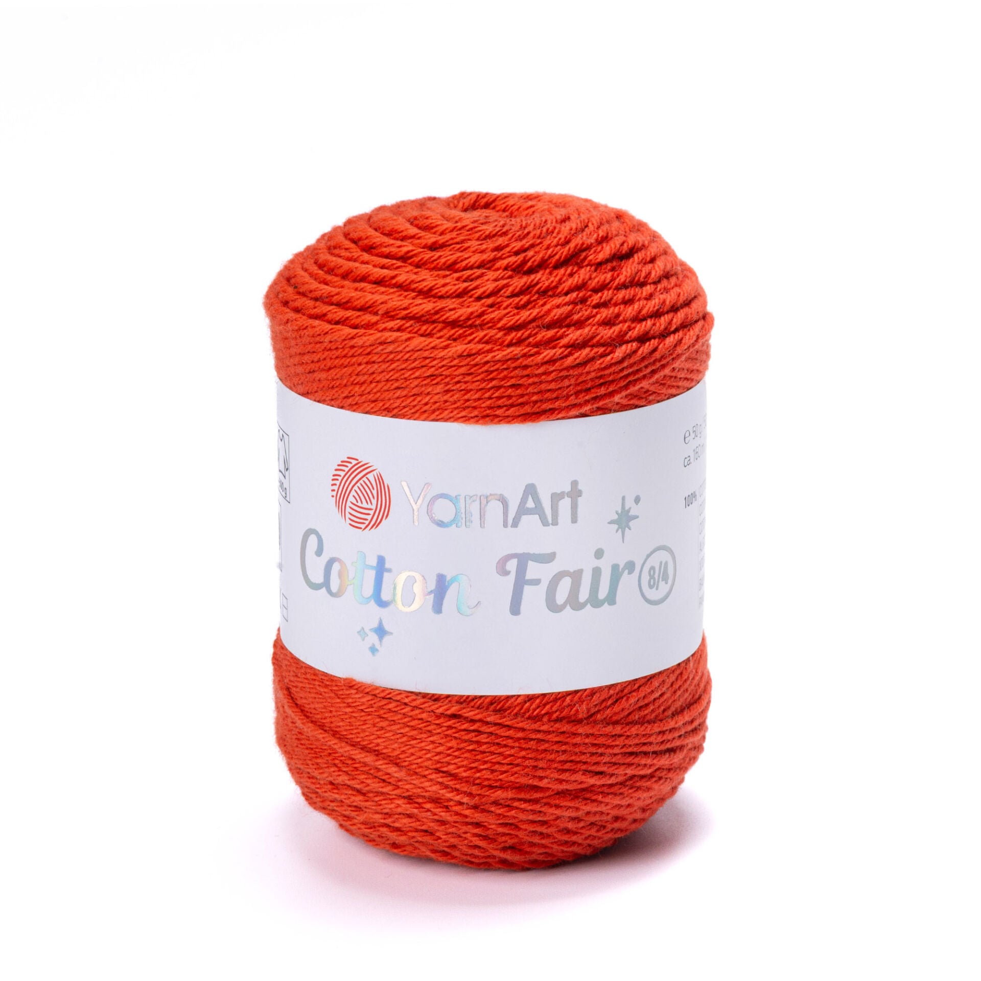 YARNART COTTON FAIR 8/4 - KNITTING YARN RED - 5528