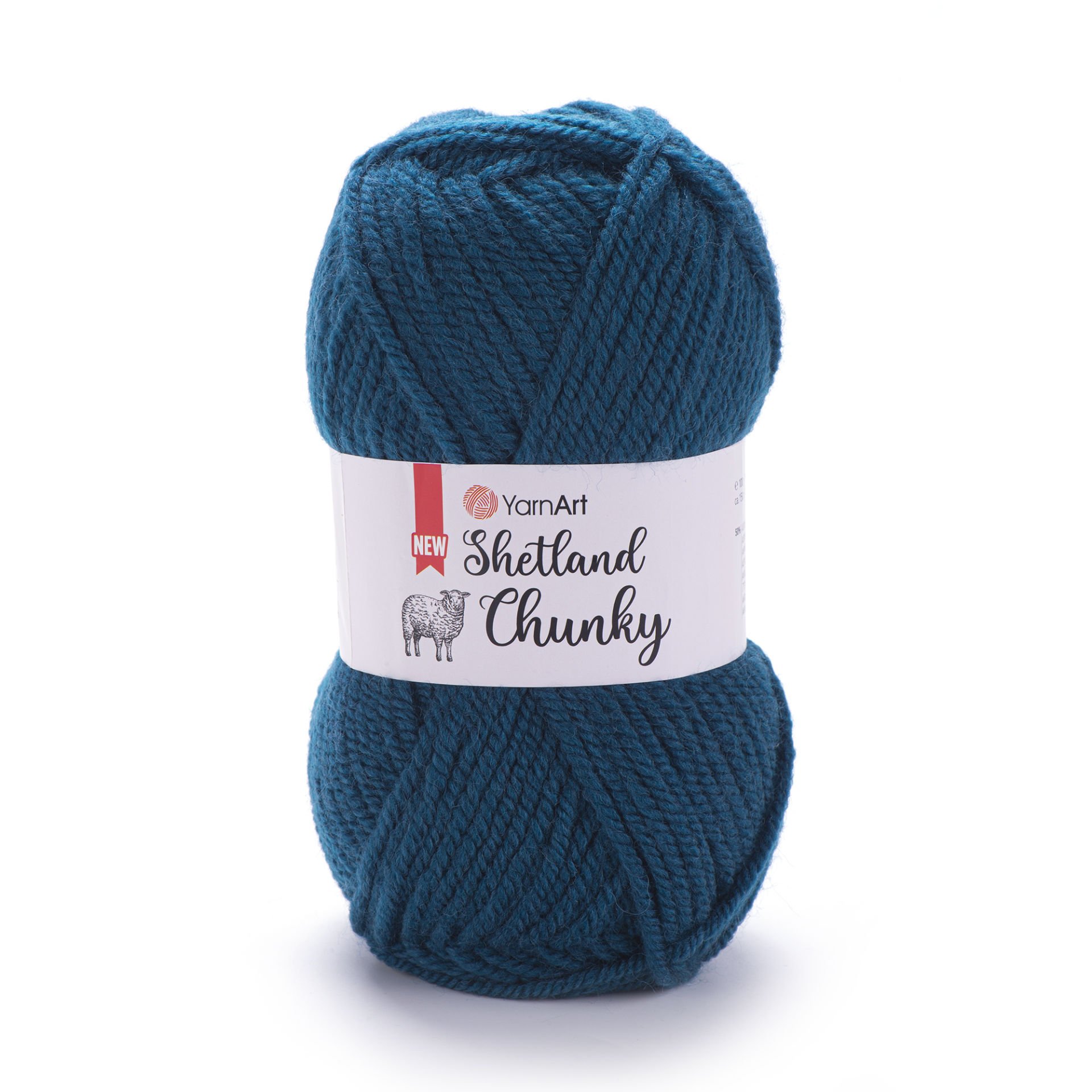 YARNART SHETLAND CHUNKY - KNITTING YARN PETROL BLUE - 633
