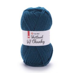 YARNART SHETLAND CHUNKY - KNITTING YARN PETROL BLUE - 633