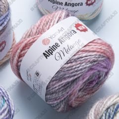 YARNART ALPINE ANGORA MELANGE NEW - KNITTING YARN